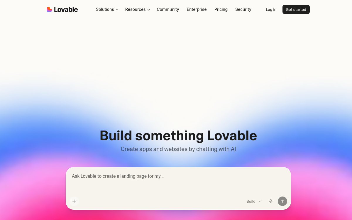Lovable website preview