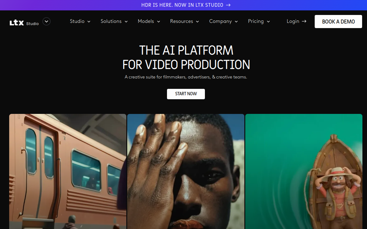 LTX Studio website preview