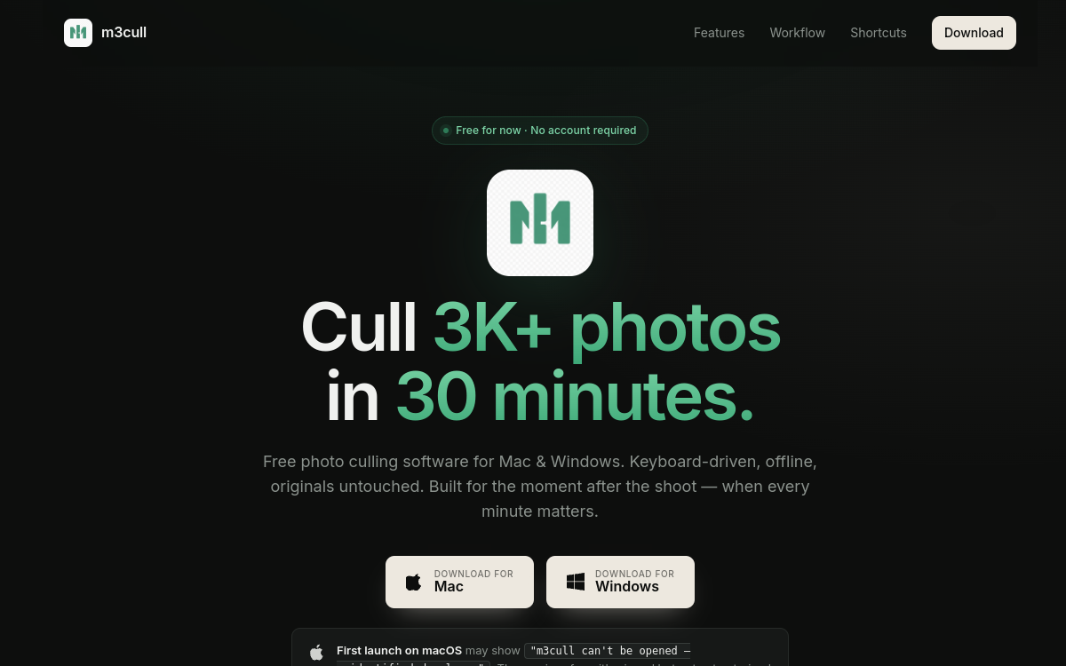 M3Cull product preview