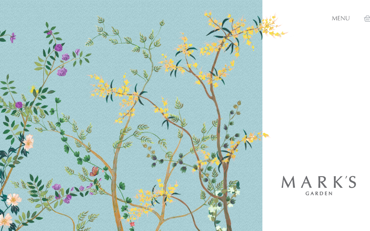 Mark's Garden website screenshot