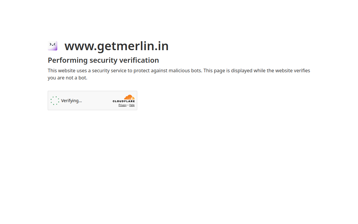Merlin website preview