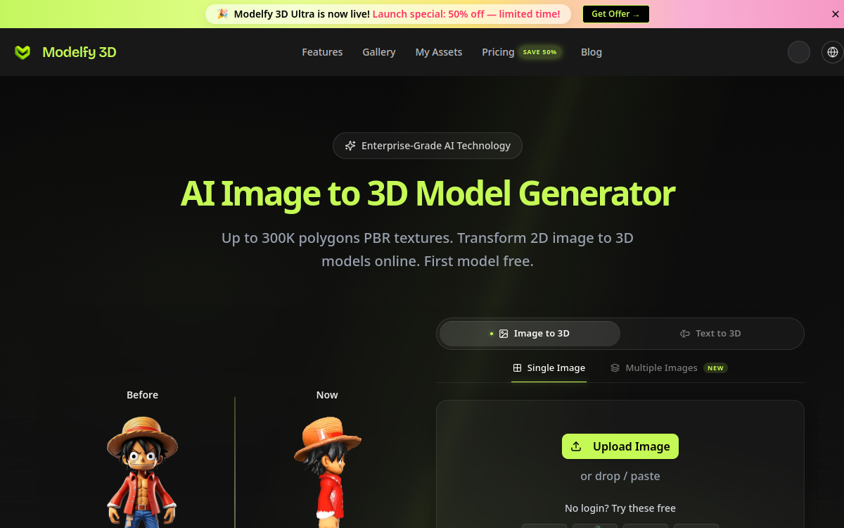 Captura de pantalla de Modelfy 3D