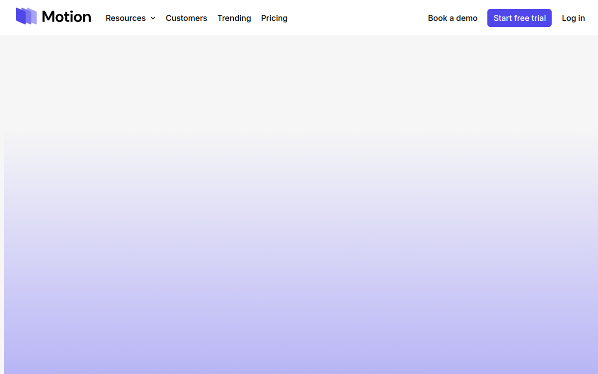 Screenshot of Motion