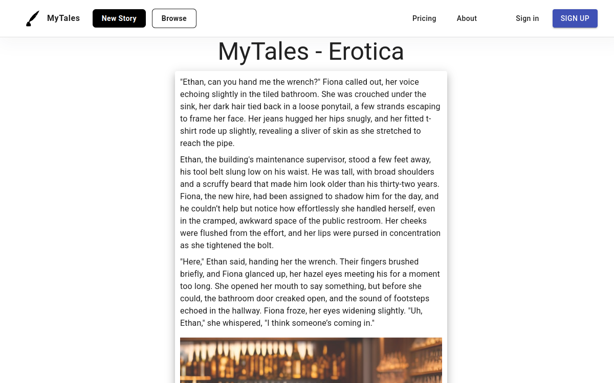Screenshot of MyTales