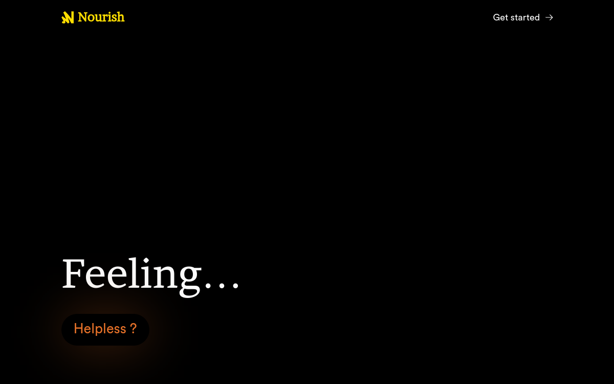 Screenshot of Nourish
