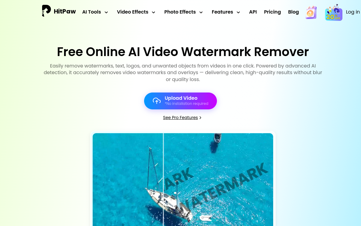 Screenshot of HitPaw Watermark Remover