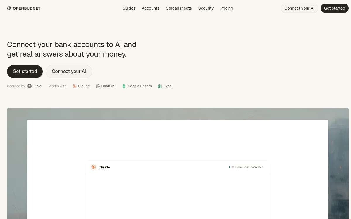 Screenshot von OpenBudget