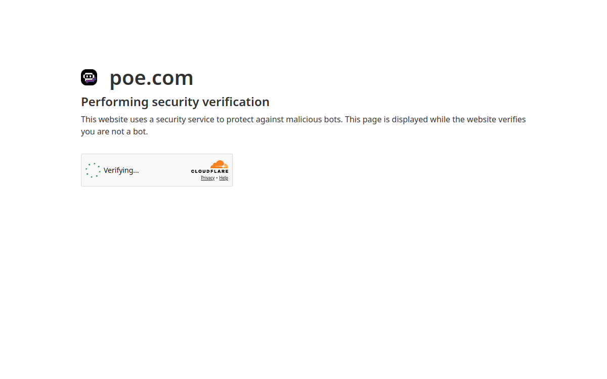 Poe website preview