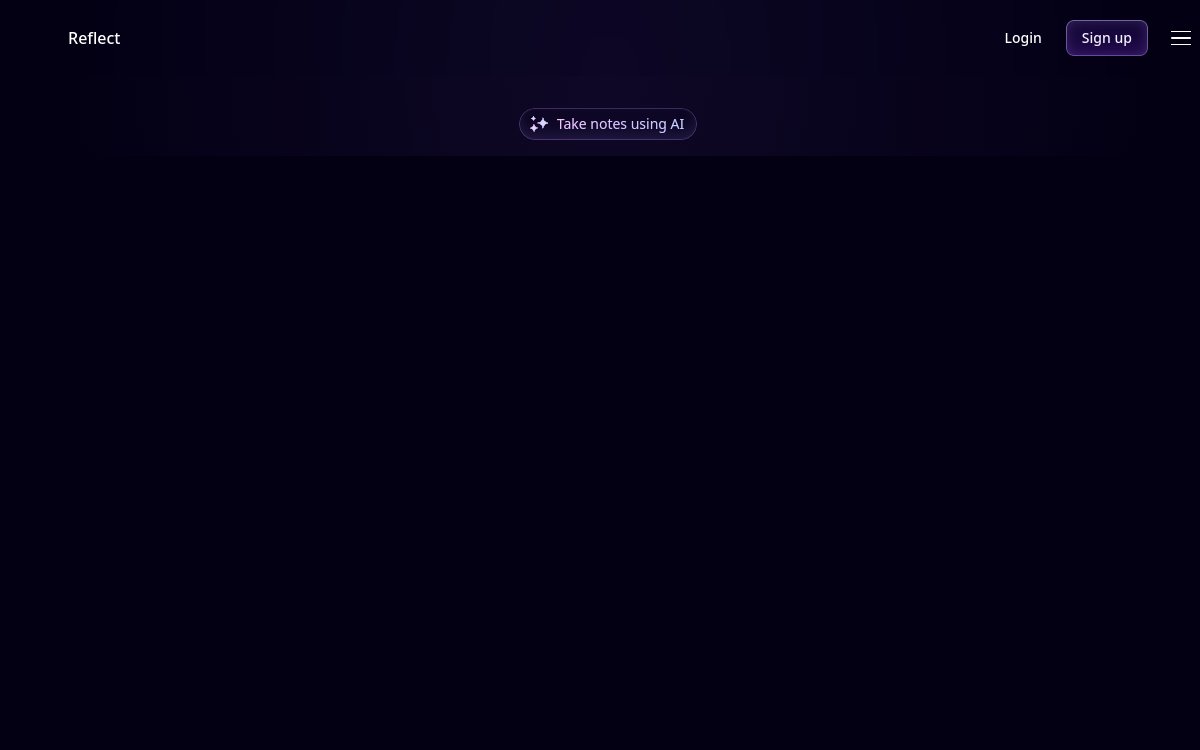 Reflect website preview
