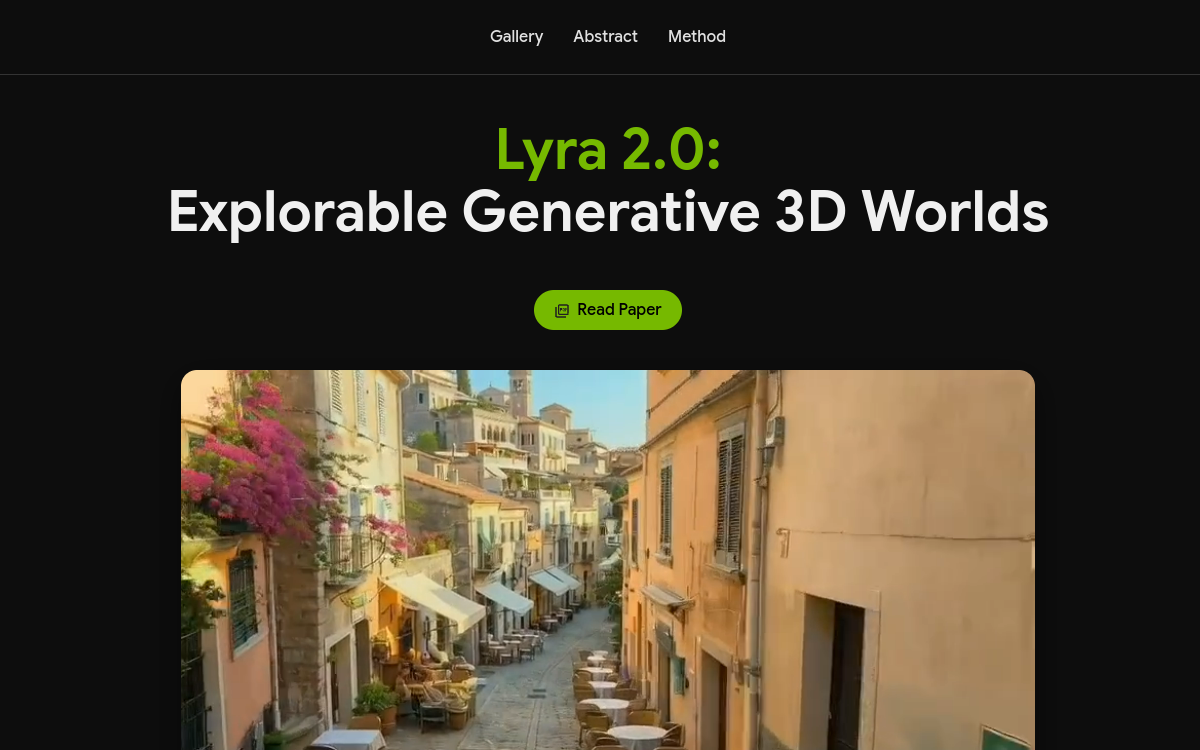 Captura de pantalla de Lyra 2.0 (Nvidia)
