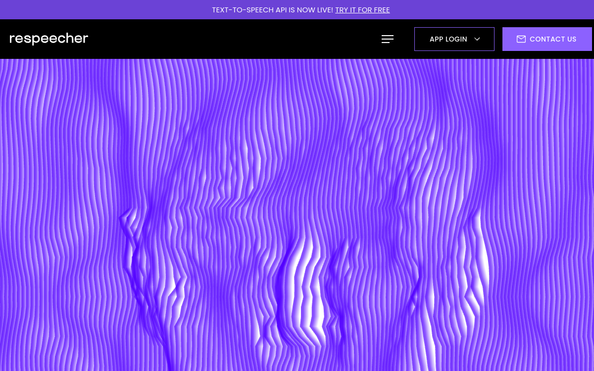 Respeecher website preview