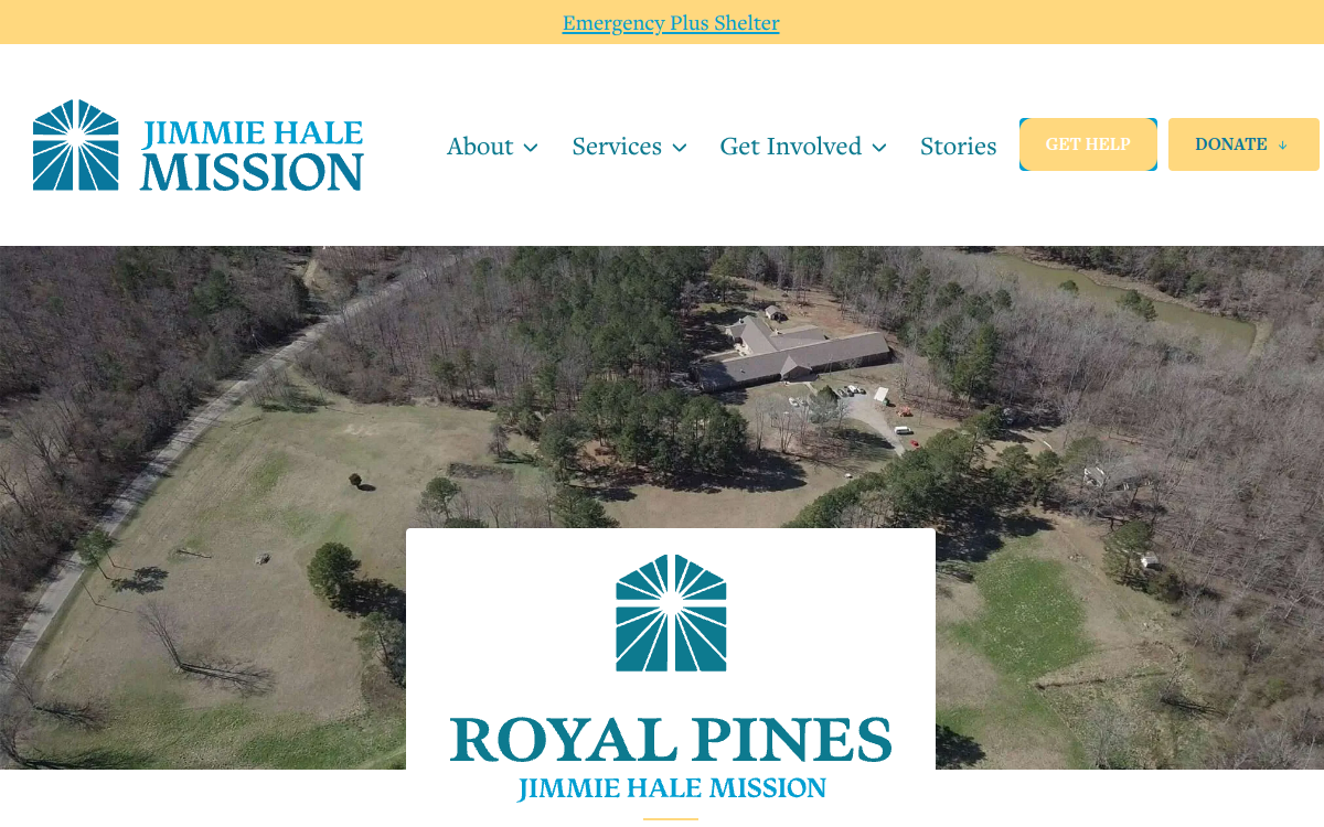 Royal Pines Recovery Center website screenshot