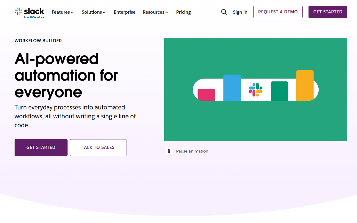 Slack Workflow Automations, screenshot 2
