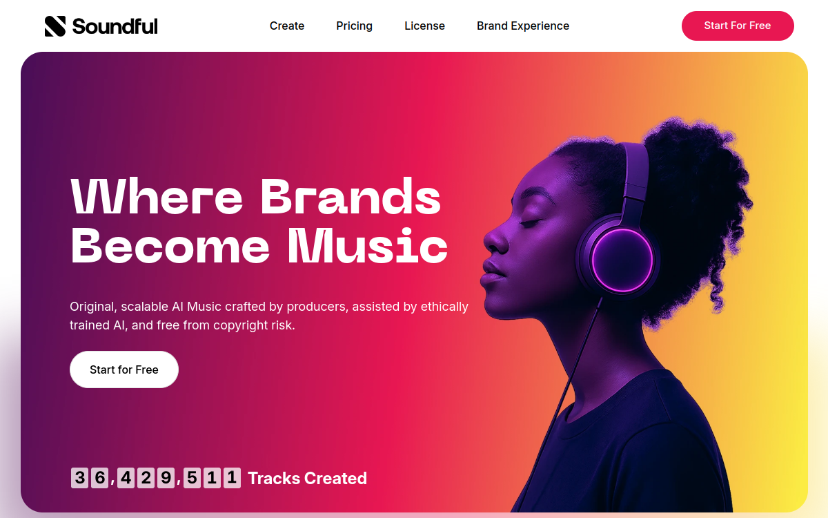 Soundful website preview