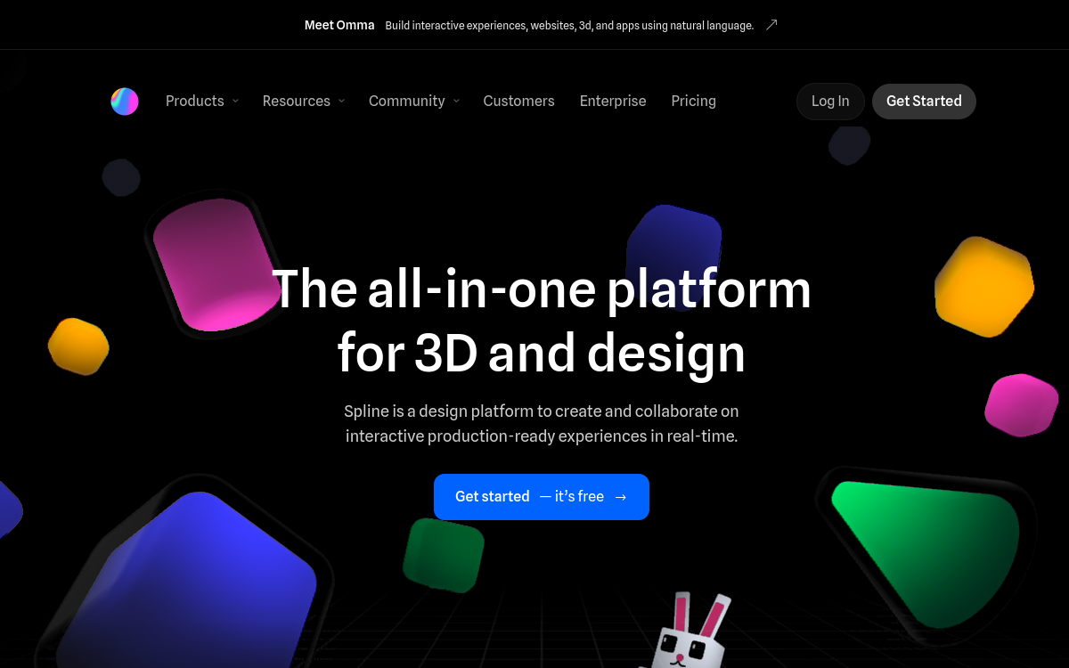 Spline AI website preview