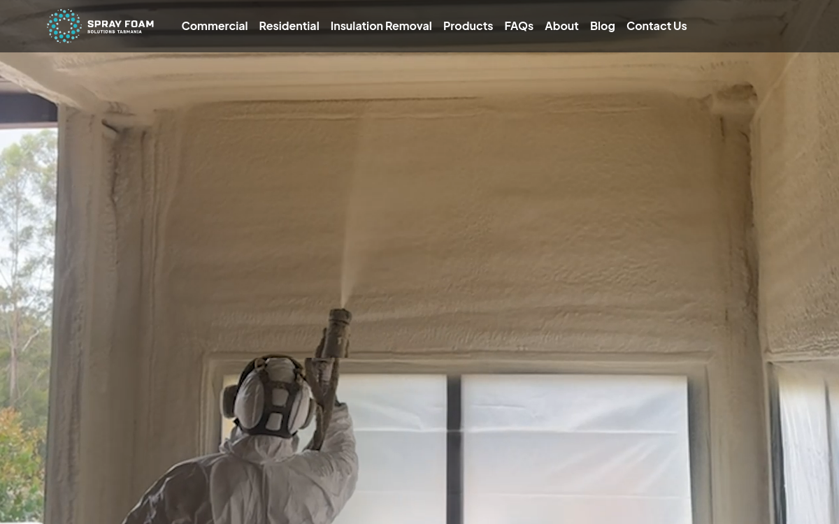 Spray Foam Solutions Tas website screenshot
