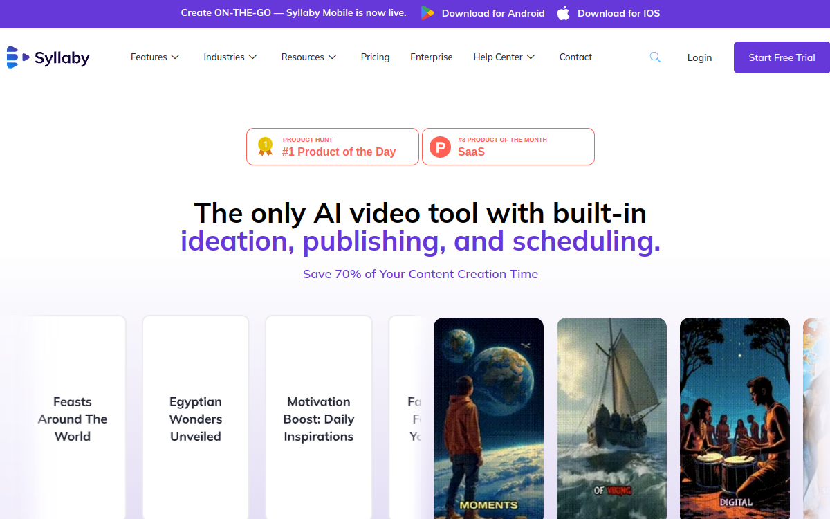 Screenshot di Syllaby.io