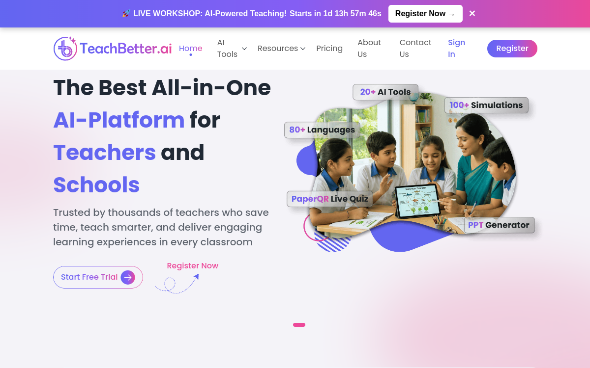 Captura de tela de TeachBetter AI