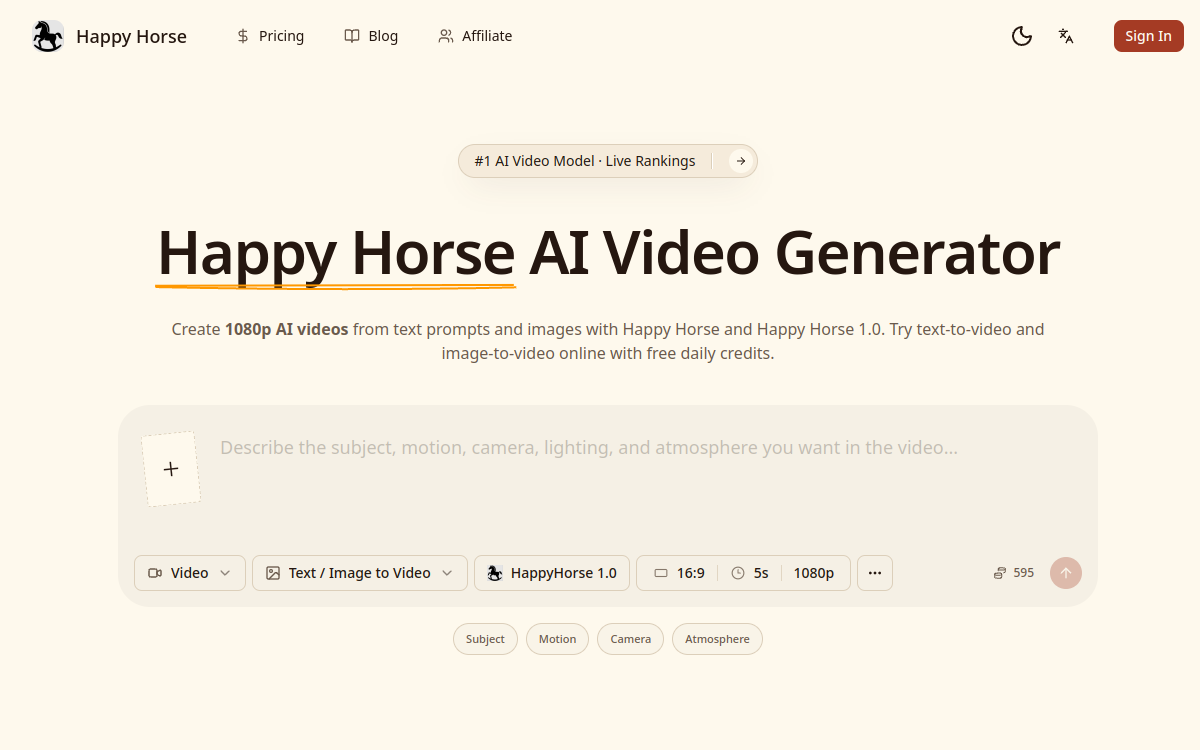 Captura de pantalla de Happy Horse
