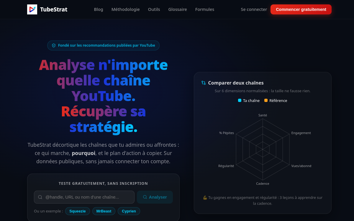 Screenshot di TubeStrat