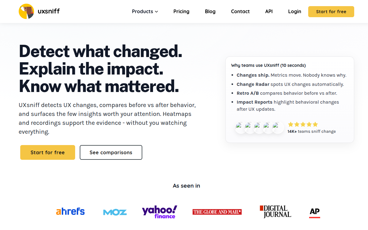 Screenshot of UXsniff