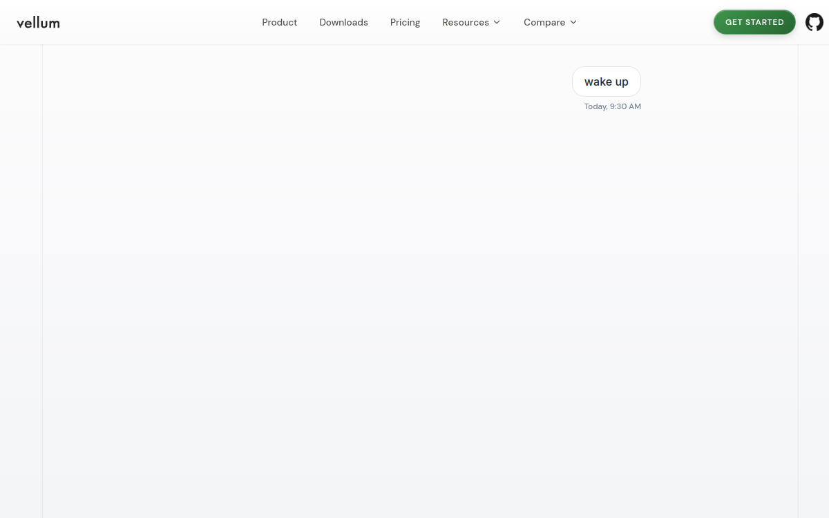 Screenshot di Vellum AI