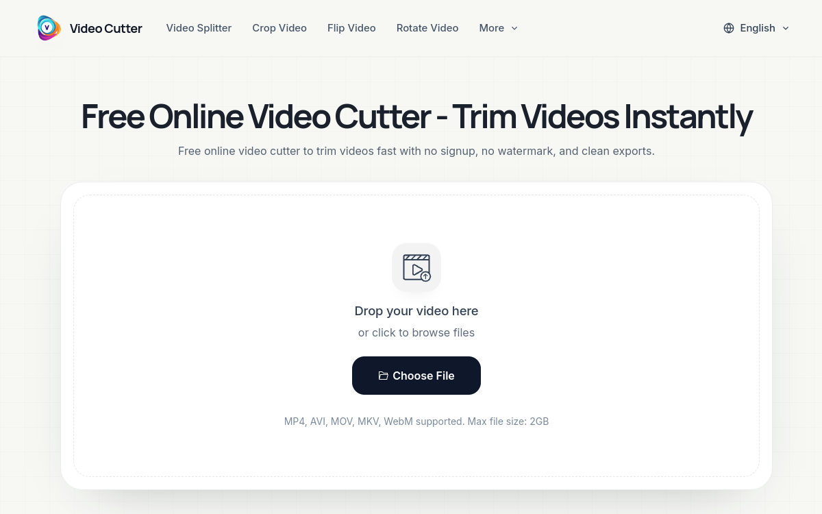 Screenshot von Video Cutter