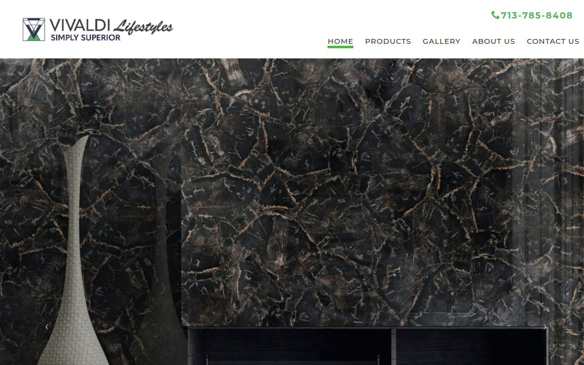 Vivaldi Lifestyles website screenshot