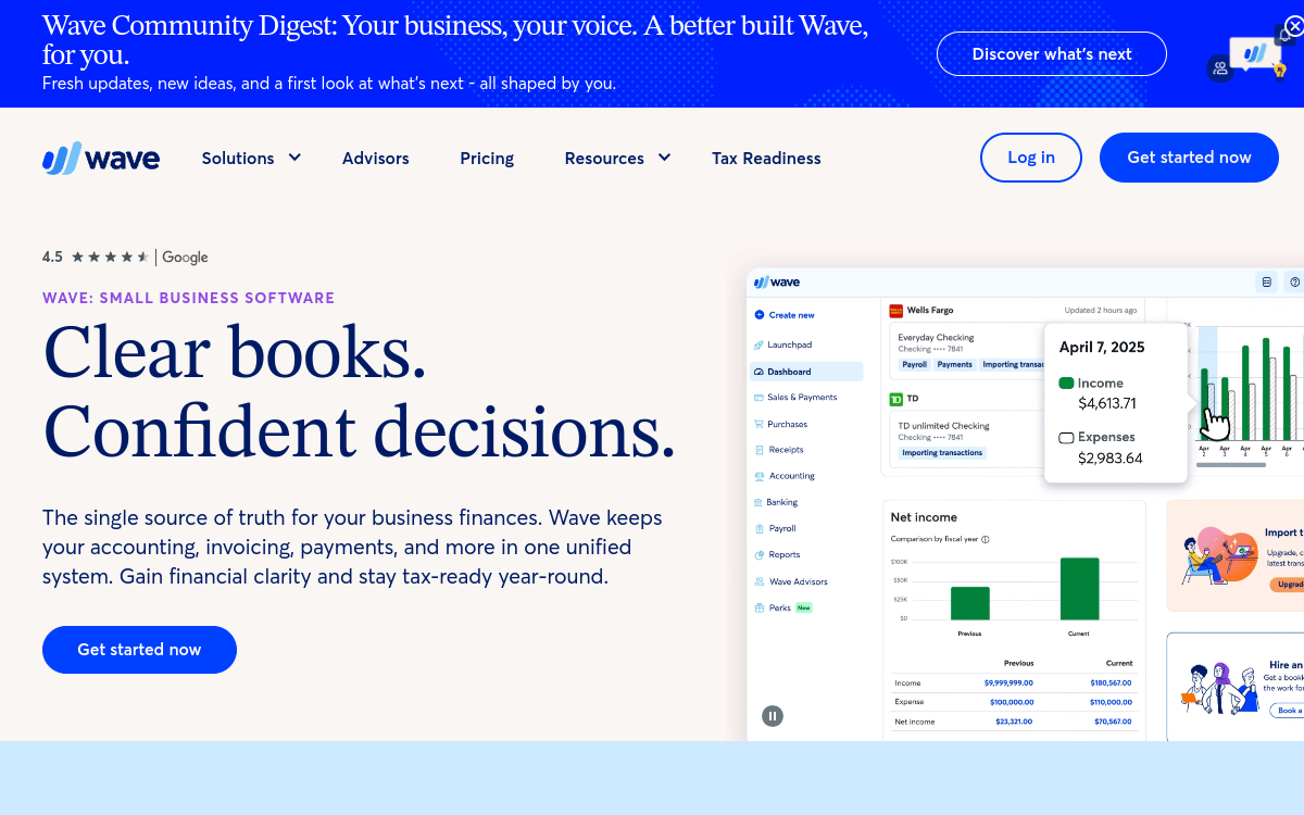 Wave Payroll interface screenshot