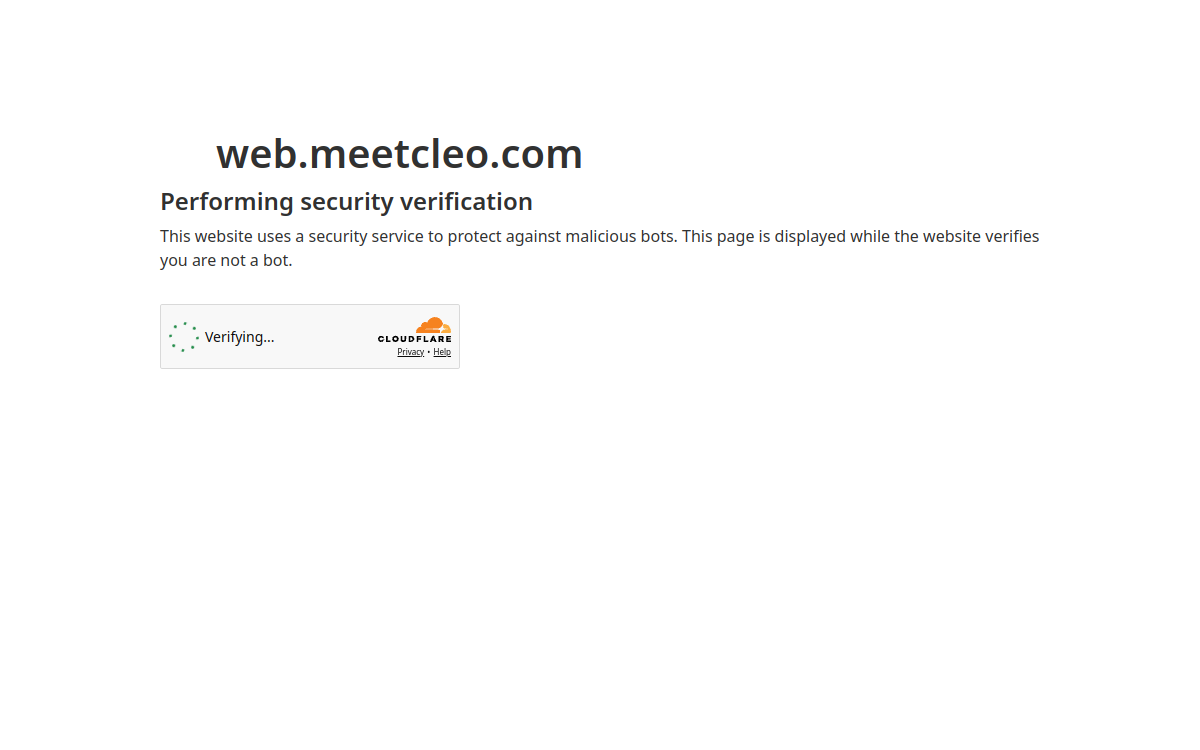 Cleo website preview