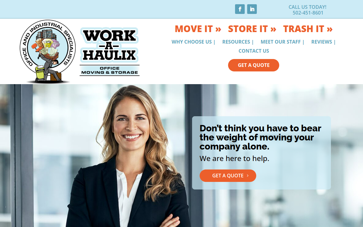 Work-A-Haulix LLC website screenshot
