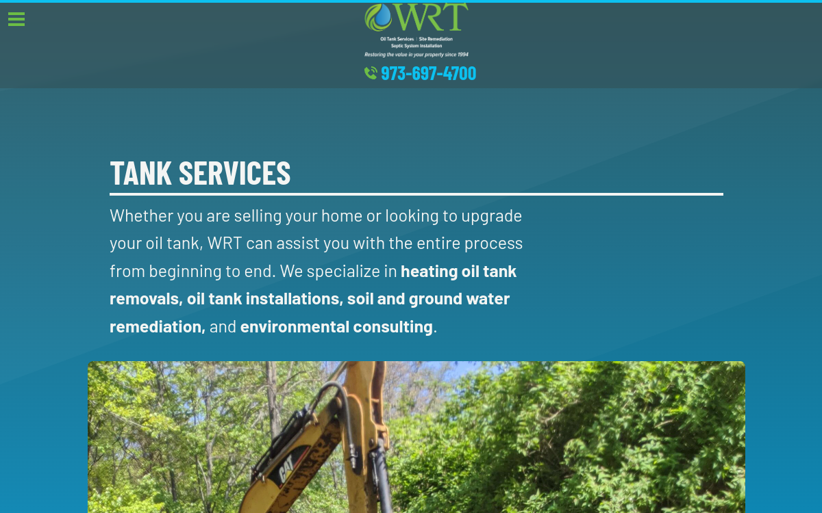 Water Resource Technologies website screenshot
