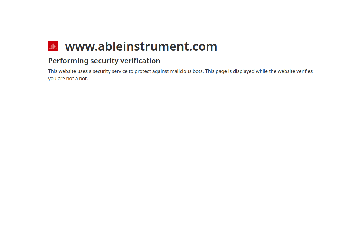 Able Instrument Service website screenshot