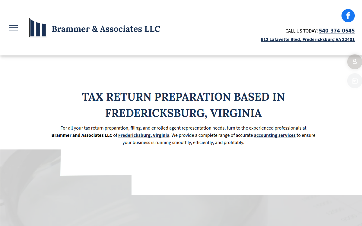 Brammer & Associates LLC website screenshot