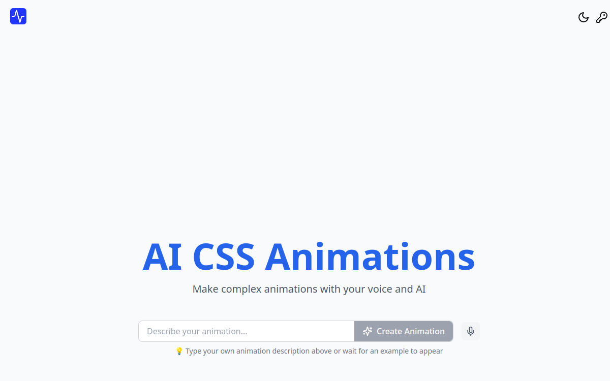 Capture d'écran de AI CSS Animations