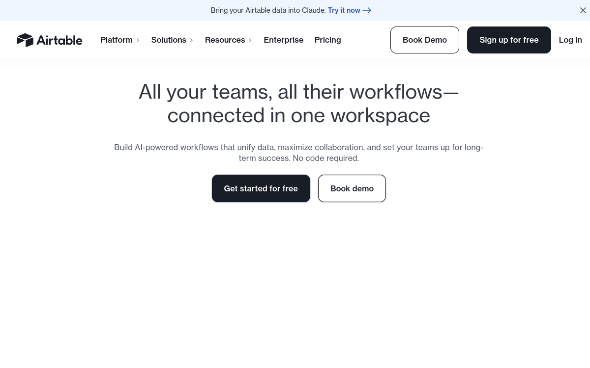 Airtable, screenshot 2