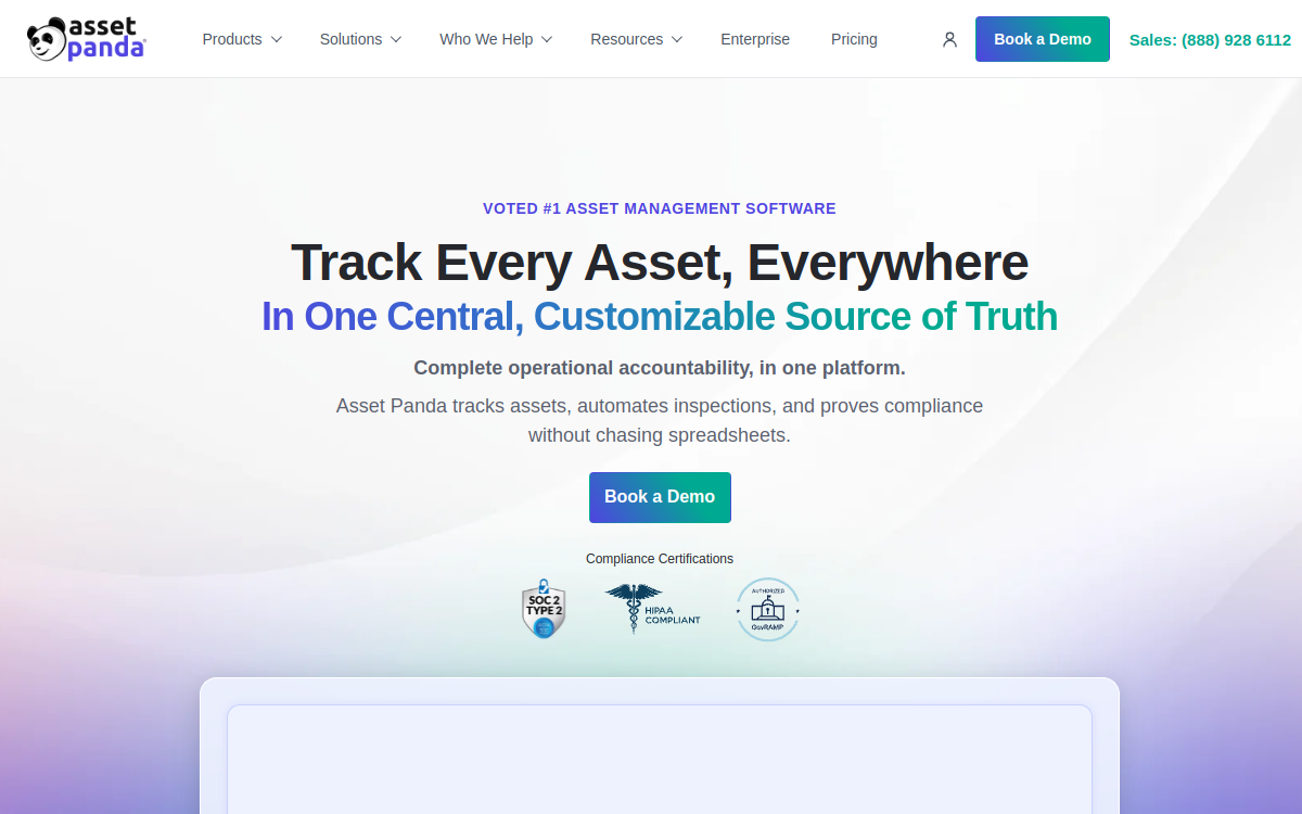 Asset Panda interface screenshot