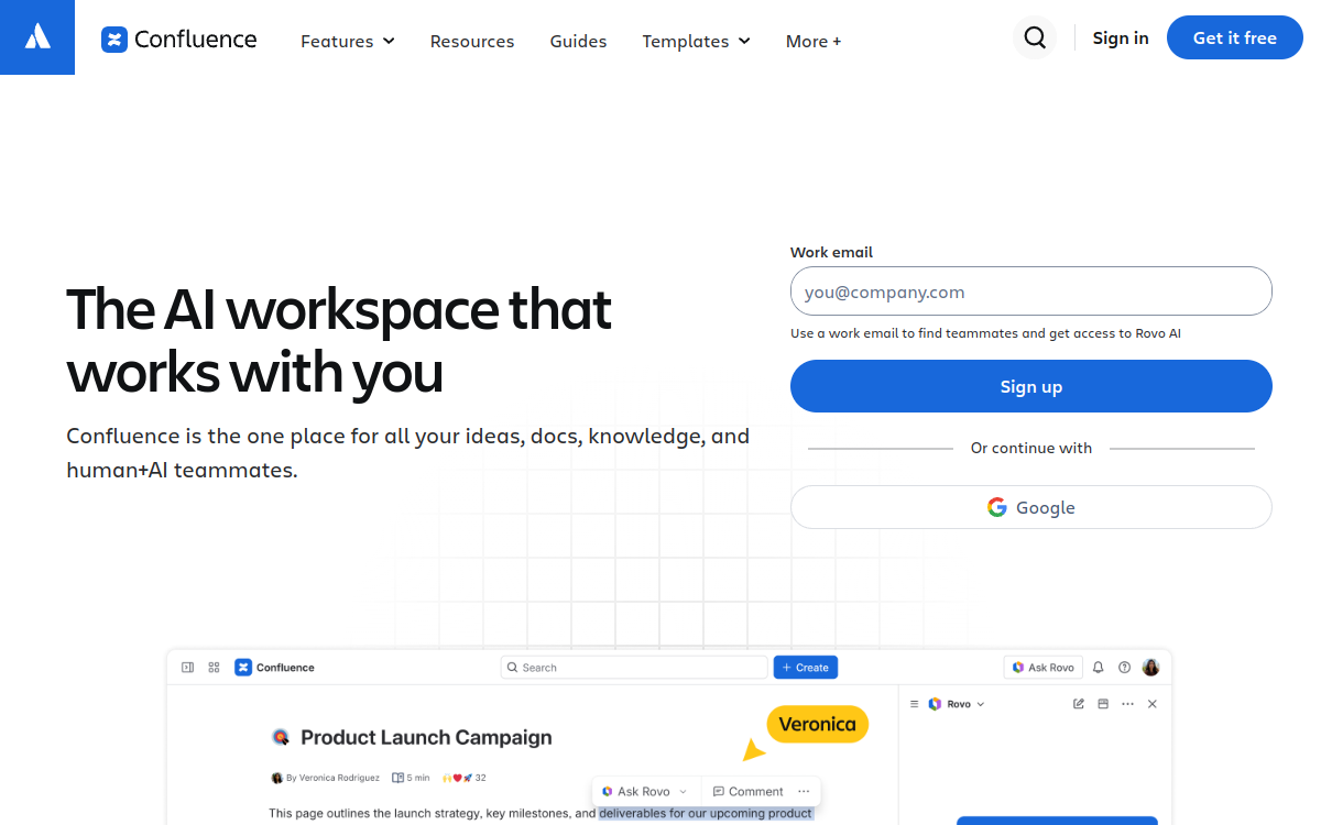 Confluence interface screenshot