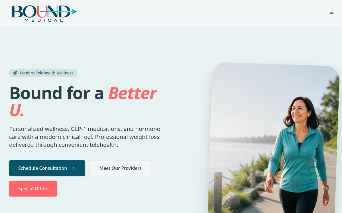 Bound Medical Group website screenshot