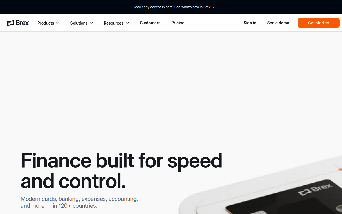Brex website preview