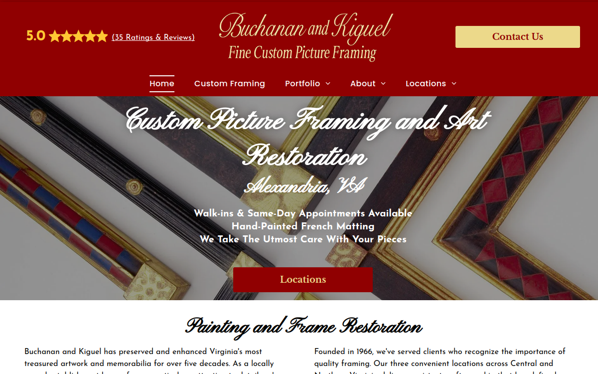 Buchanan and Kiguel website screenshot