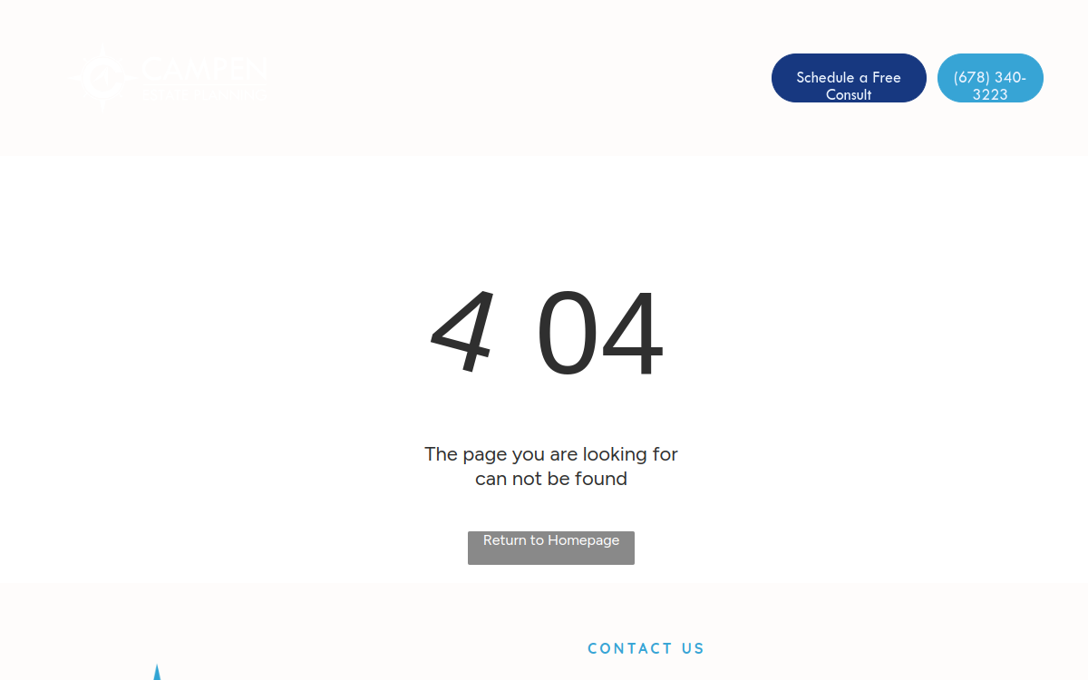 Campen Estate Planning LLC website screenshot