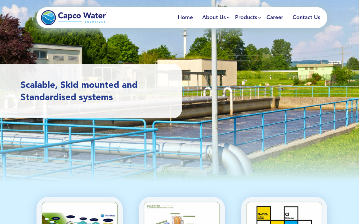 Capco Water Solutions Pvt Ltd website screenshot