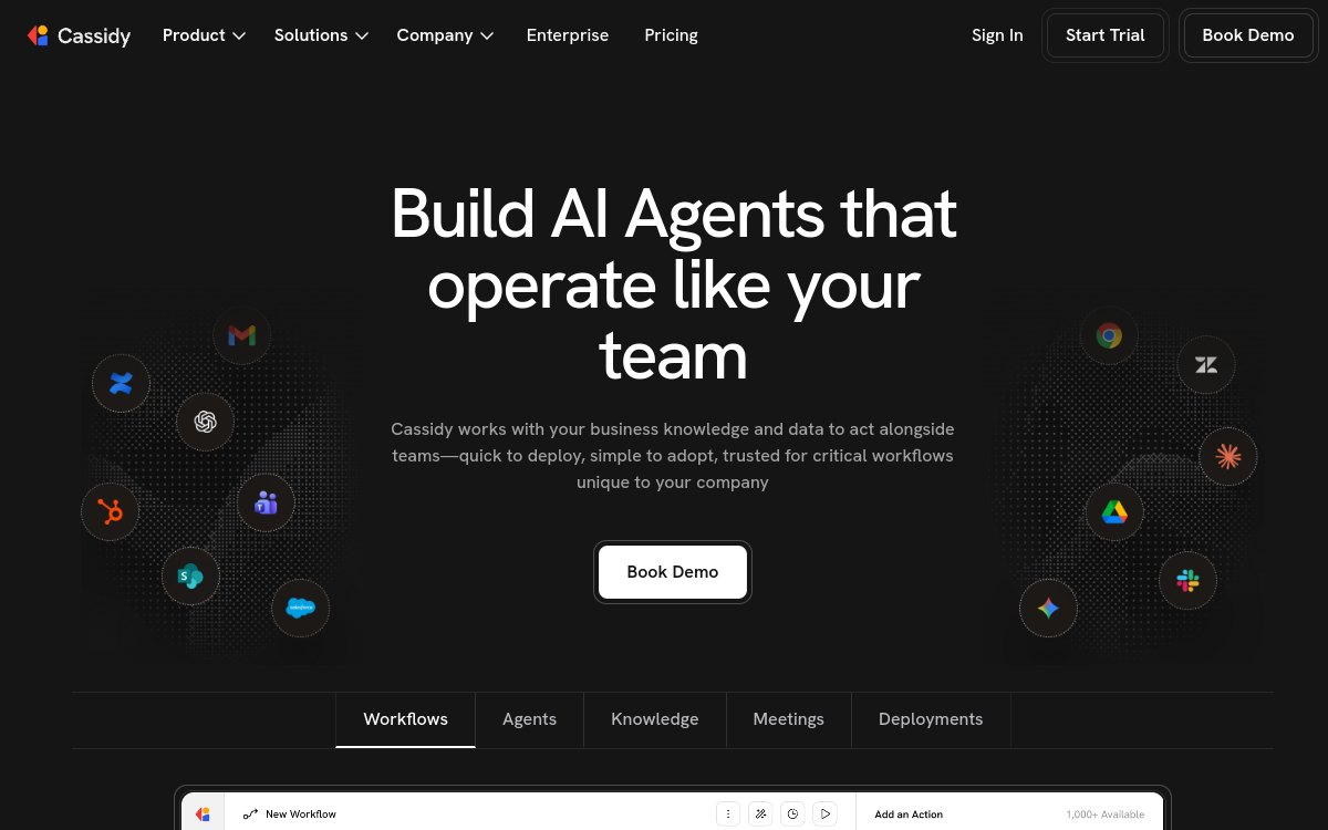 Cassidy website preview