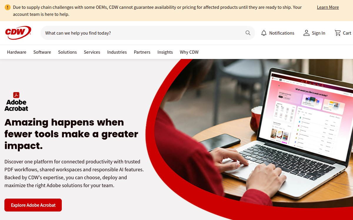 CDW Amplified Workforce interface screenshot