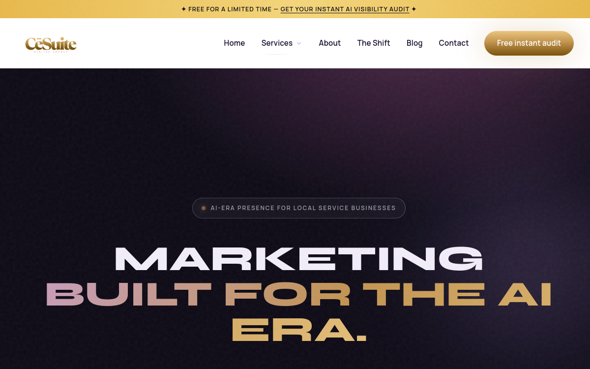 Cesuite Digital Agency website screenshot
