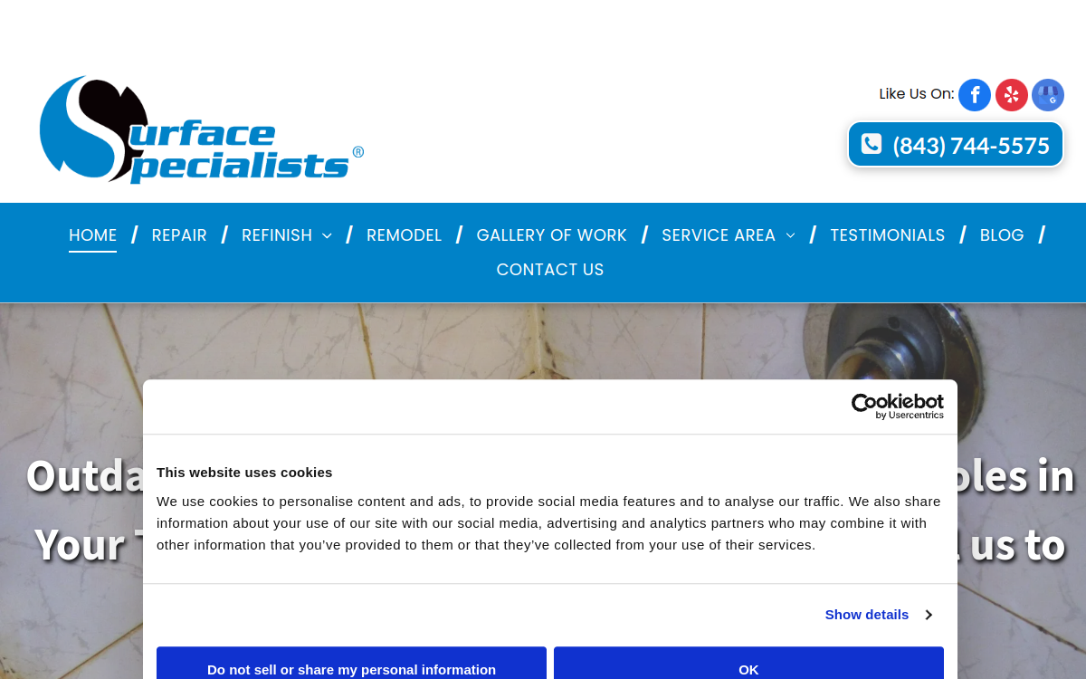 Surface Specialists Inc website screenshot