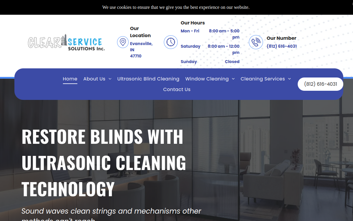 Clear Service Solutions Inc website screenshot