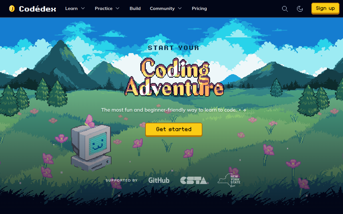 Capture du site Codédex