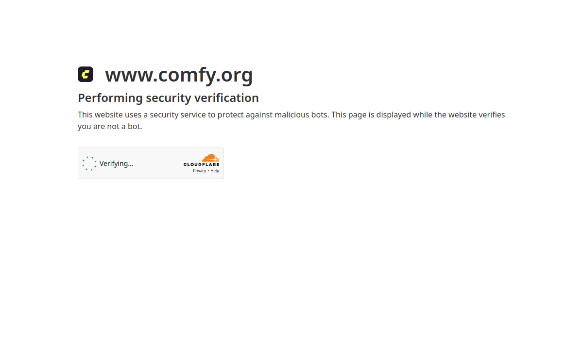 ComfyUI website preview